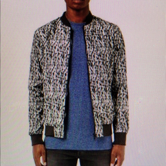 TopMan Paint Stroke Print Bomber Jacket - Picture 6 of 7